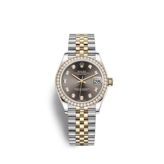Rolex Replica Watch Datejust 31, Oystersteel, 18kt Yellow Gold and diamonds, 278383RBR-0022