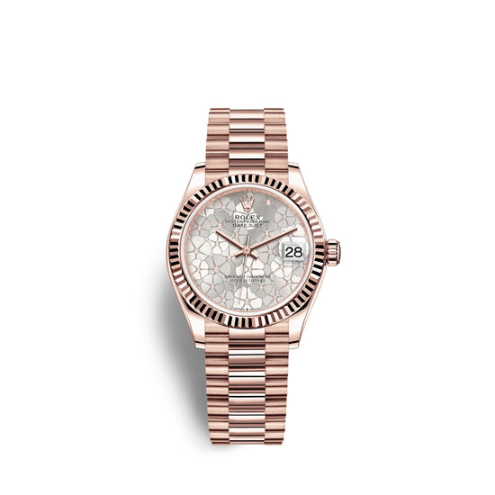 Rolex Replica Watch Datejust 31mm, 18k Everose Gold and Diamonds, 278275-0045