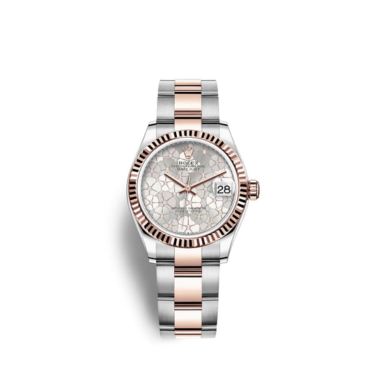 Rolex Replica Watch Datejust 31mm, Oystersteel and 18k Everose Gold and Diamonds, 278271-0031