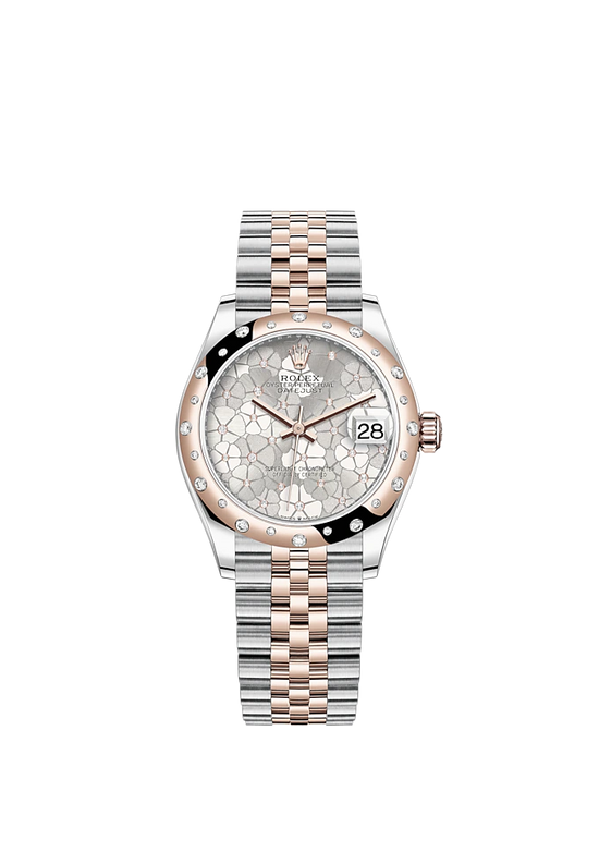 Rolex Replica Watch Datejust 31mm, Oystersteel and 18k Everose Gold with Diamonds, 278341rbr-0032