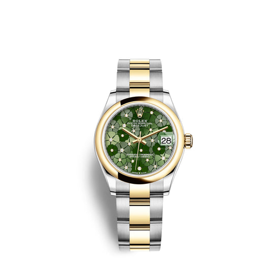Rolex Replica Watch Datejust 31mm, Oystersteel and 18k Yellow Gold and Diamonds, 278243-0031