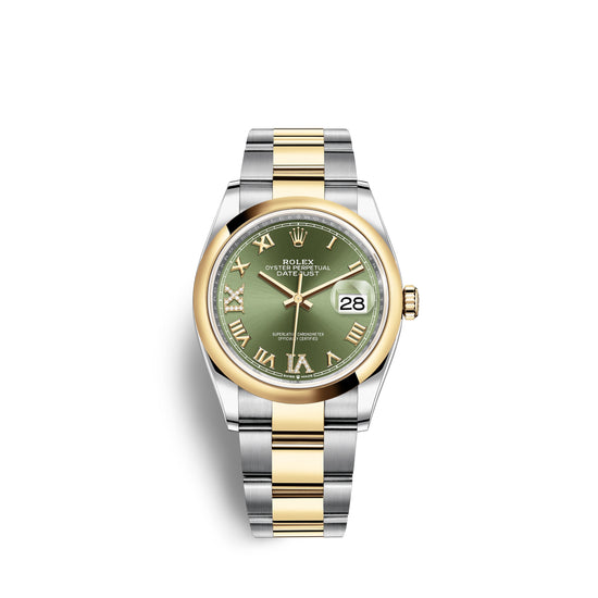 Rolex Replica Watch Datejust 36, 18k Yellow Gold and Stainless Steel, 36mm, 126203-0026