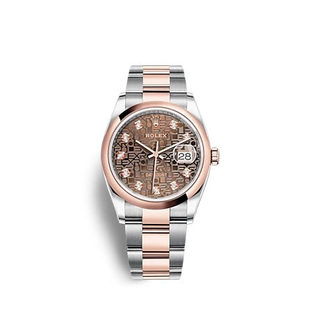 Rolex Replica Watch Datejust 36 Oystersteel and Everose gold 126201-0026
