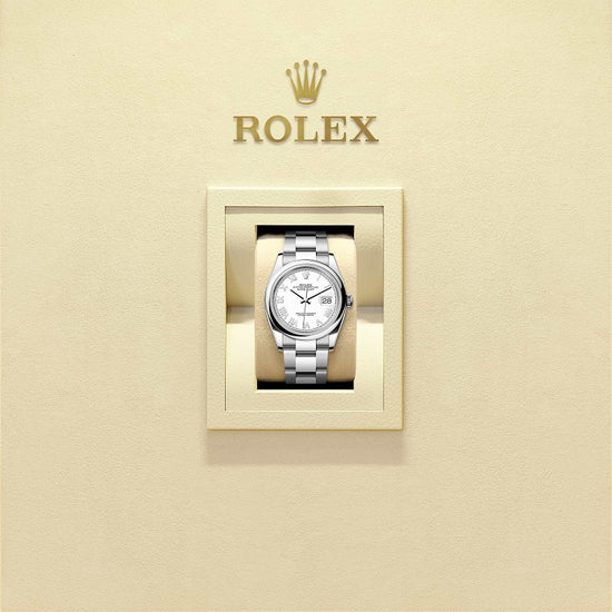 Rolex Replica Watch Datejust 36, Oystersteel, Intense white dial, Domed Oyster, 126200-0028