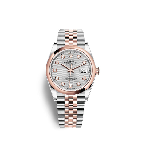 Rolex Replica Watch Datejust 36mm, Oystersteel and 18k Everose Gold, 126201-0039