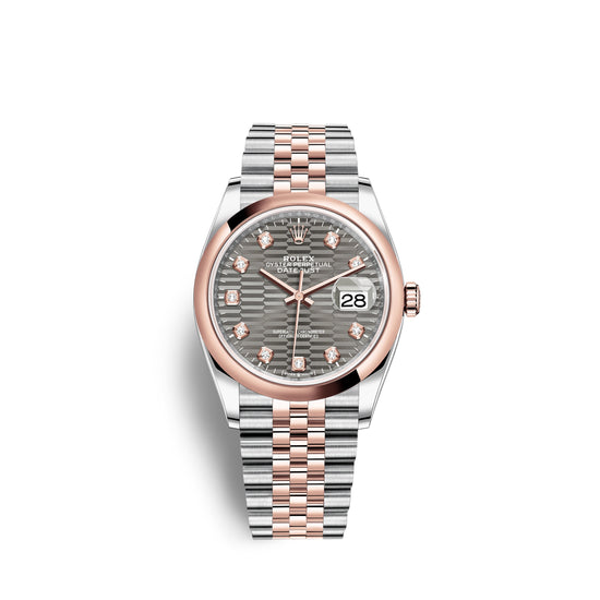Rolex Replica Watch Datejust 36mm, Oystersteel and 18k Everose Gold, 126201-0041