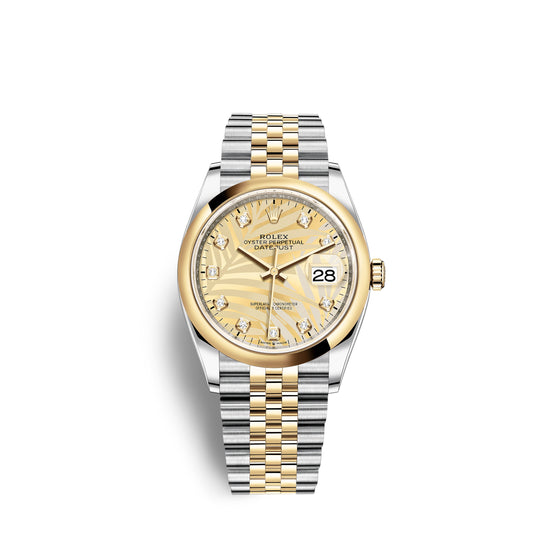 Rolex Replica Watch Datejust 36mm, Oystersteel and 18k Yellow Gold, 126203-0043