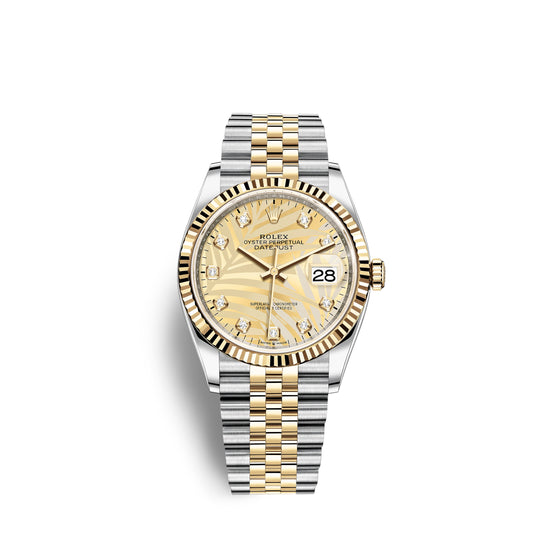 Rolex Replica Watch Datejust 36mm, Oystersteel and 18k Yellow Gold, 126233-0043