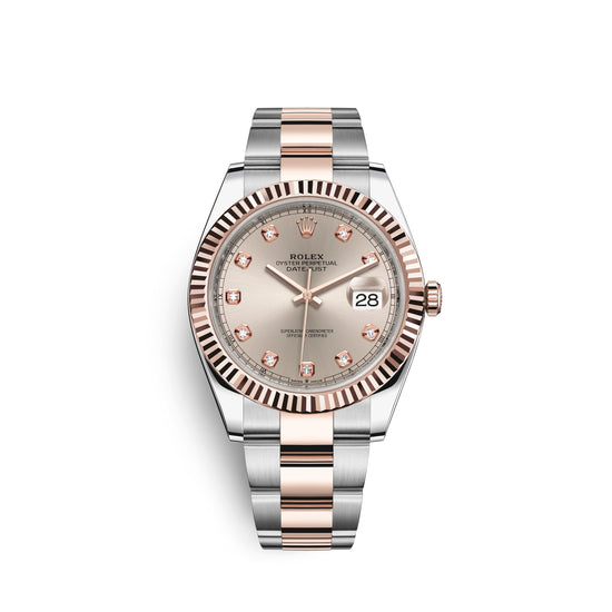 Rolex Replica Watch Datejust 41, 18k Everose Gold and Stainless Steel, 41mm, 126331-0007