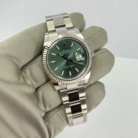 Rolex Replica Watch Datejust 41mm, Oystersteel and 18k White Gold, 126334-0027