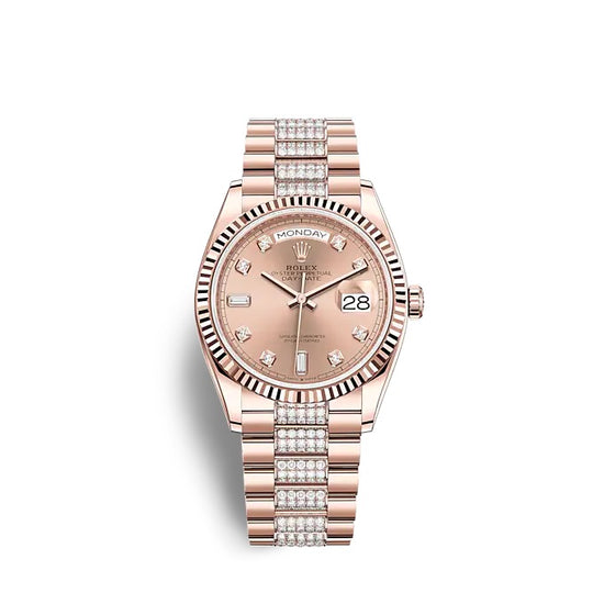 Rolex Replica Watch Day-Date 36 Everose gold 128235-0019