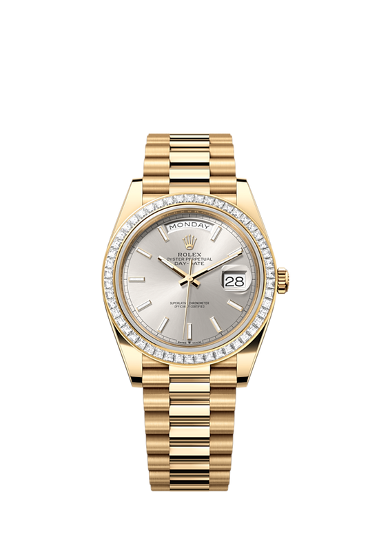 Rolex Replica Watch Day-Date 40, 18k Yellow Gold with Diamond-set, 40mm, 228398tbr-0040