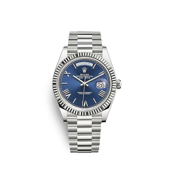 Rolex Replica Watch Day-Date 40 White gold 228239-0007