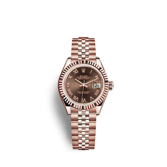 Rolex Replica Watch Lady-Datejust 28, 18k Everose Gold, 279175-0015