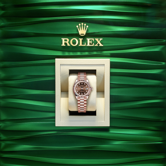 Rolex Replica Watch Lady-Datejust 28, 18k Everose Gold, 279175-0016