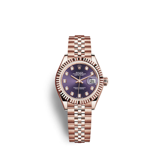 Rolex Replica Watch Lady-Datejust 28, 18k Everose Gold, 279175-0020