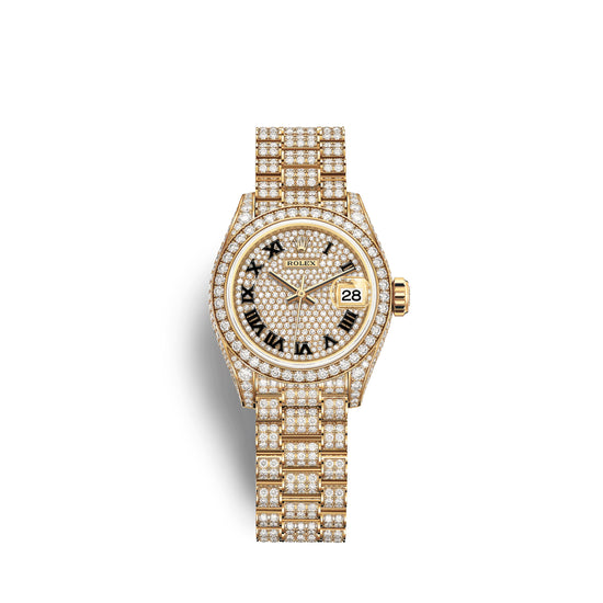 Rolex Replica Watch Lady-Datejust 28, 18k Yellow Gold, 279458RBR-0001