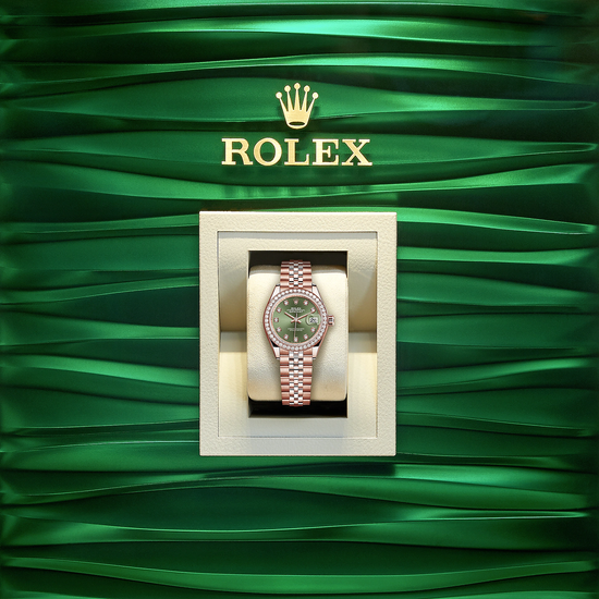 Rolex Replica Watch Lady-Datejust 28, 18kt Everose Gold and diamonds, 279135RBR-0015