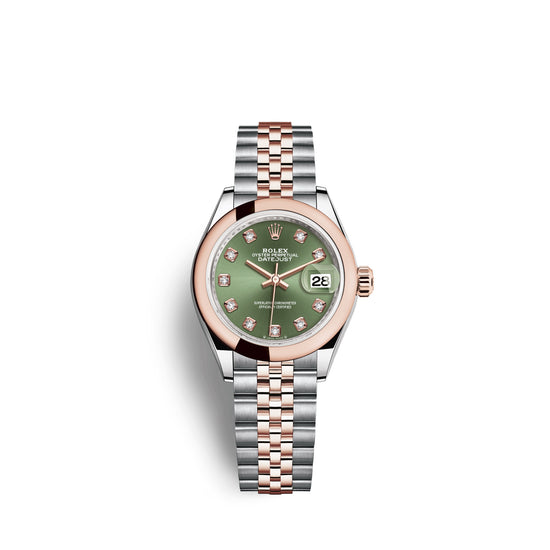 Rolex Replica Watch Lady-Datejust 28, Oystersteel and 18k Everose Gold, 279161-0007