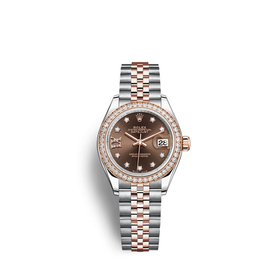 Rolex Replica Watch Lady-Datejust 28, Oystersteel and 18k Everose Gold, 279381RBR-0003