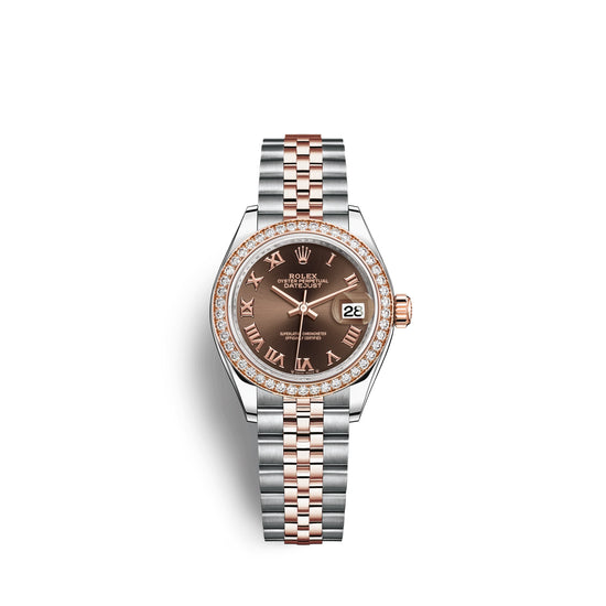 Rolex Replica Watch Lady-Datejust 28, Oystersteel and 18k Everose Gold, 279381RBR-0009