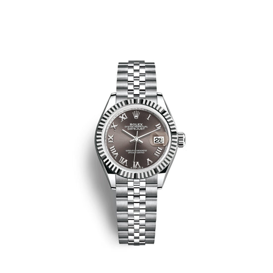 Rolex Replica Watch Lady-Datejust 28, Oystersteel and 18k White Gold, 279174-0013