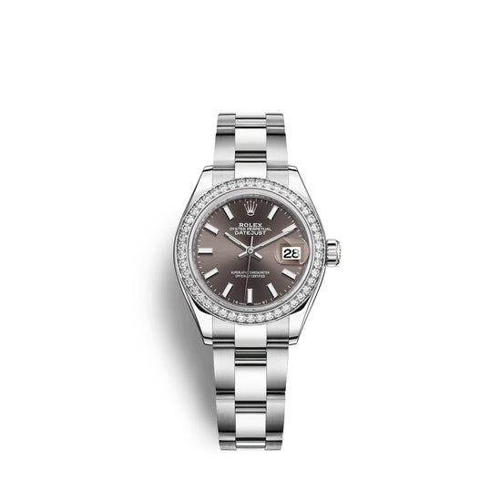 Rolex Replica Watch Lady-Datejust 28, Oystersteel and 18k White Gold, 279384RBR-0014