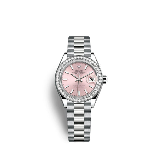 Rolex Replica Watch Lady-Datejust 28mm, 18k White Gold, 279139rbr-0004