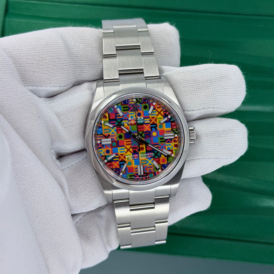 Rolex Replica Watch Oyster Perpetual 36, Oystersteel, 36mm, Multicoloured Jubilee motif dial, Domed Oyster, 126000-0016