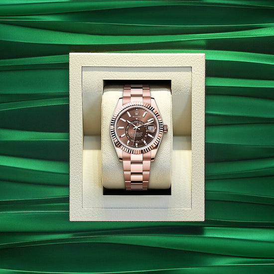 Rolex Replica Watch Sky-Dweller, 42mm, 18k Everose Gold, 336935-0002