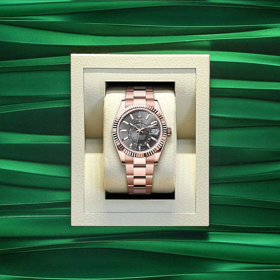 Rolex Replica Watch Sky-Dweller, 42mm, 18k Everose Gold, 336935-0004