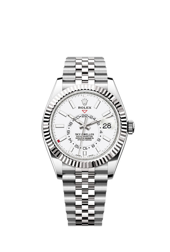 Rolex Replica Watch Sky-Dweller 42mm, Oystersteel and 18k White Gold, 326934-0002