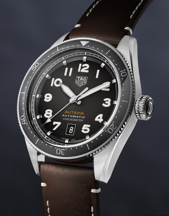 TAG Heuer Autavia Calibre 5 Chronometer, 42 mm, Stainless Steel and ceramic, WBE5114.FC8266
