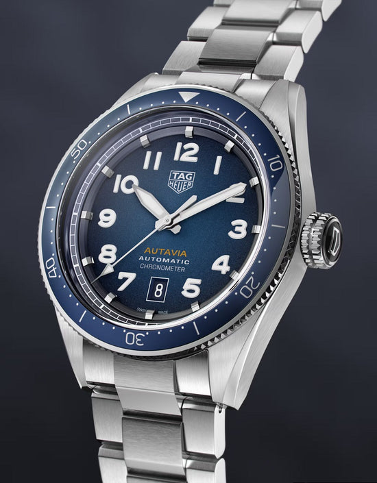 TAG Heuer Autavia Calibre 5 Chronometer, 42 mm, Stainless Steel, WBE5116.EB0173