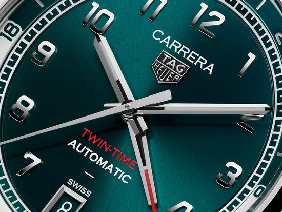 TAG Heuer Carrera Date Twin-Time, Stainless Steel, 41mm, WDA2114.BA0043