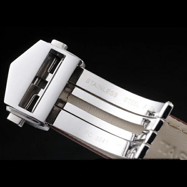 Tag Heuer Carrera Tachymeter Bezel Dark Brown Leather Strap White Dial new58077