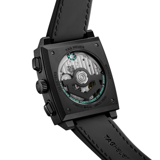 TAG Heuer Monaco Chronograph Skeleton, Black DLC Titanium, Automatic, 39mm, CBL2184.FT6236