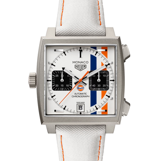 TAG Heuer Monaco Chronograph x Gulf Automatic, Titanium, 39mm, CAW218G.EB0393