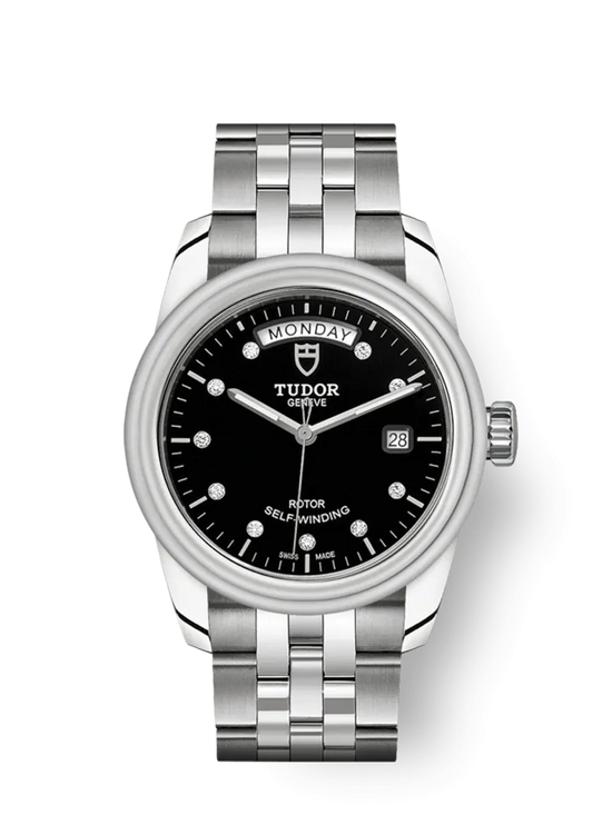 Tudor Replica Watch Glamour Date+Day, Stainless Steel and Diamond-set, 39mm, M56000-0008