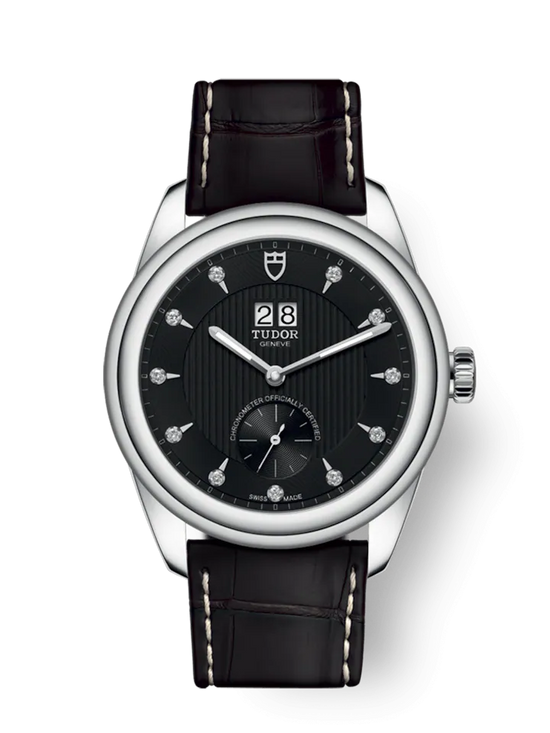 Tudor Replica Watch Glamour Double Date, Stainless Steel and Diamond-set, 42mm, M57100-0019