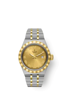 Tudor Replica Watch Royal, Stainless Steel and 18k Yellow Gold, 28mm, M28303-0004