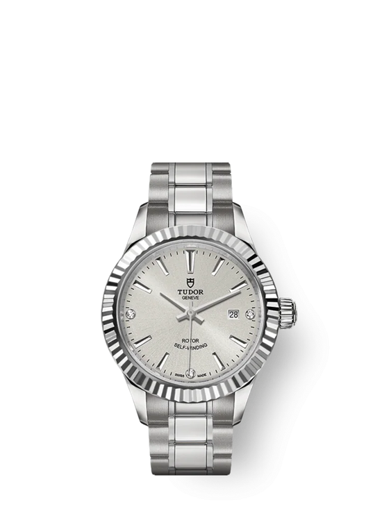 Tudor Replica Watch Style, Stainless Steel and Diamond-set, 28mm, M12110-0007