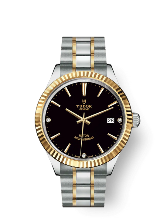 Tudor Replica Watch Style, Stainless Steel and Yellow Gold with Diamond-set, 38mm, M12513-0011